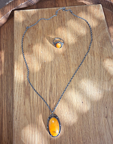 Butterscotch kette und ring - butterscotch,