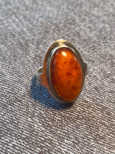 Ring naturbernstein art deco - ring,