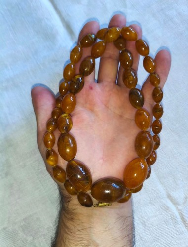 Vintage bernstein halskette - vintage,