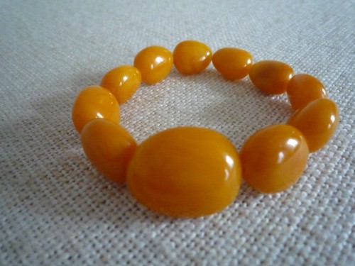 Bernstein armband butterscotch - bernstein,