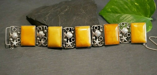 835 silber armband bernstein - 835,