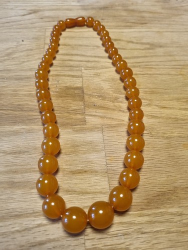 Vintage bernsteinkette - vintage,
