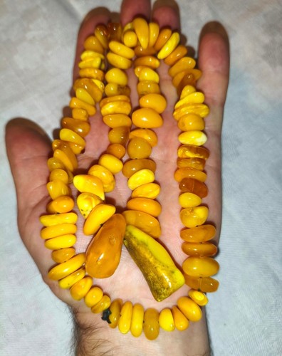 Vintage naturbernstein kette - vintage,