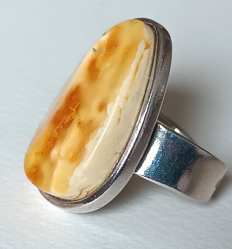 Ring bernsteinring silber - ring,